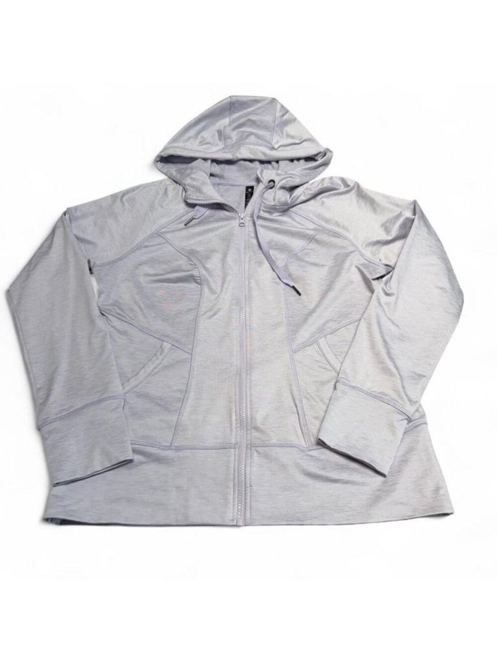 90 Degree by Reflex Full Zip Hoodie Sweatshirt Women's XL Lavender Activewear